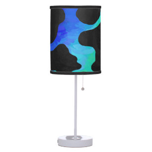 Cow Black and Rainbow Gifts Table Lamp