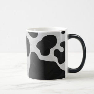 Cow Black and White Print Color Morph Mug