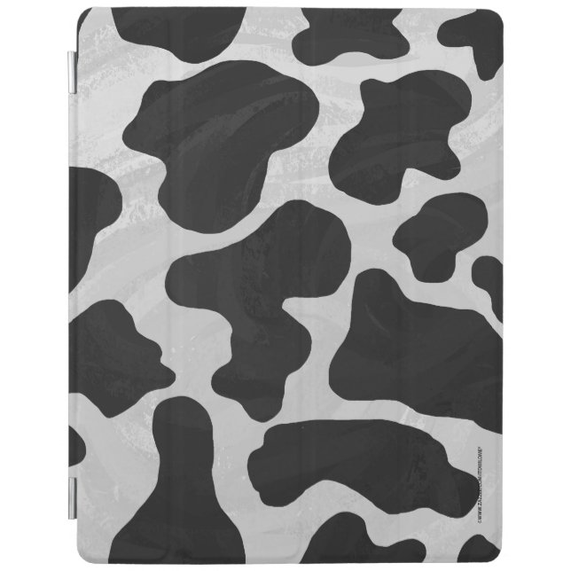 Cow Black and White Print iPad Smart Cover (Front)