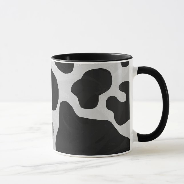 Cow Black and White Print Mug (Right)