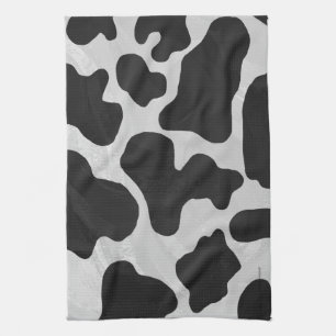 Cow Black and White Print Towel