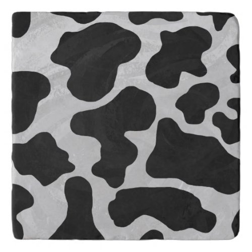 Cow Black and White Print Trivet