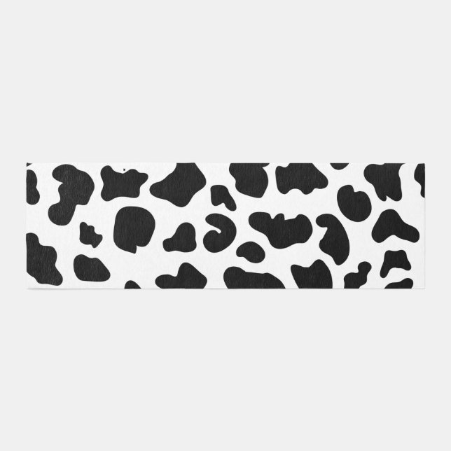 Cow Black and White Spots  Outdoor Rug (Front)