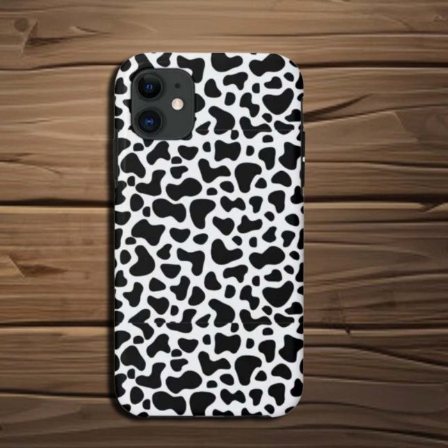 Cow Black White patch's  Case-Mate iPhone Case (Creator Uploaded)