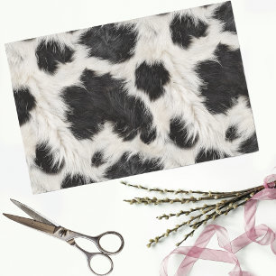 Cow Black White Spots Fur Tissue Paper