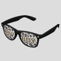 Cow Boy Cow pattern background Retro Sunglasses