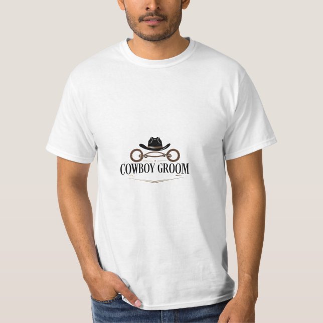 Cow boy & Groom  T-Shirt (Front)
