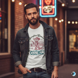 Cow Boy Man Stylish Text- Cozy Trendy T-Shirt