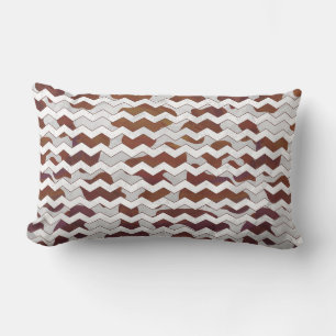 Cow Brown and White Print Lumbar Pillow