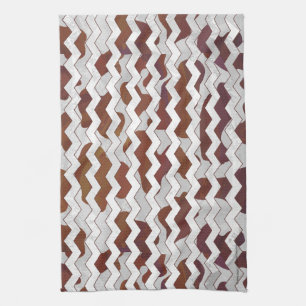 Cow Brown and White Print Towel