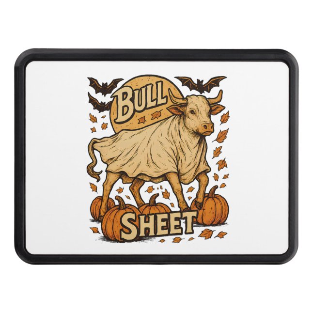 Cow Bull Sheet Halloween Hitch Cover (Front)