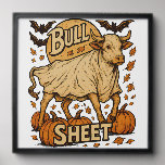 Cow Bull Sheet Halloween Peel And Stick Photo Tile