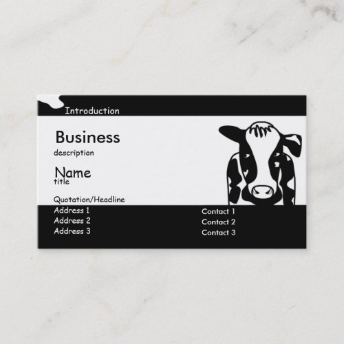 Cow Business Business Card