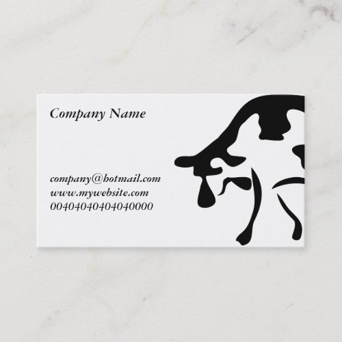 Cow, Business Card