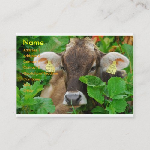 Cow Business Card