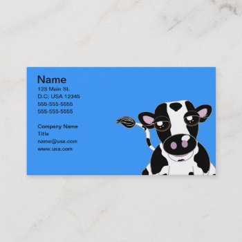 Cow Business Card by Nutetun at Zazzle