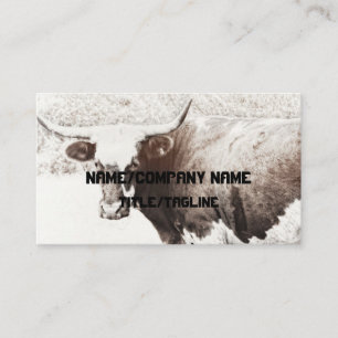 cow business card custom double sided