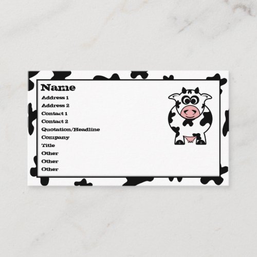 Cow Business Cards