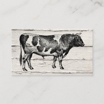 Cow Business Cards - Hereford Farm Animal by NeatBusinessCards at Zazzle