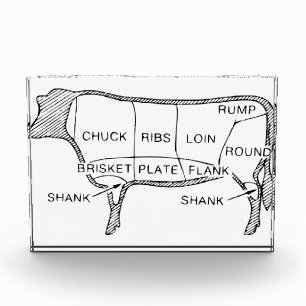 Cow Butcher Chart (2) Acrylic Award