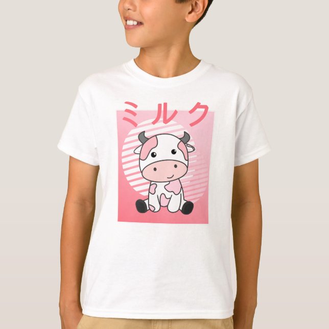 Cow Calf Baby Cows Cow Patches Cute T-Shirt (Front)