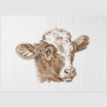 Cow Calf Ephemera Decoupage Vintage Farm