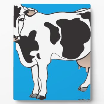 Cow Cartoon Vectors--b Plaque by CREATIVEforHOME at Zazzle