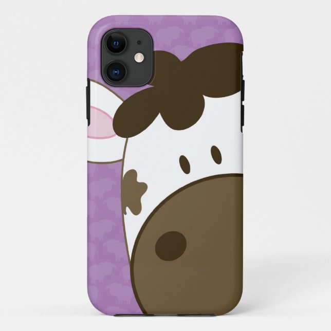 Cow Case-Mate iPhone 5 Case - Purple (Back)