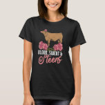 Cow Cattle Blood Sweet Steers Farming Farmer Heife T-Shirt<br><div class="desc">Cow Cattle Blood Sweet Steers Farming Farmer Heifer</div>