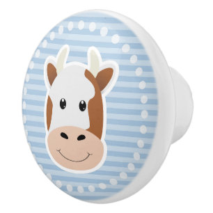 Cow Ceramic Knob