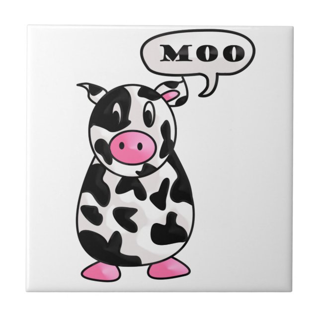 cow ceramic tile (Front)