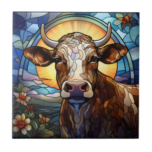 Cow Ceramic Tile