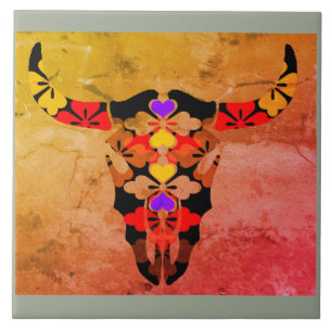 cow ceramic tile