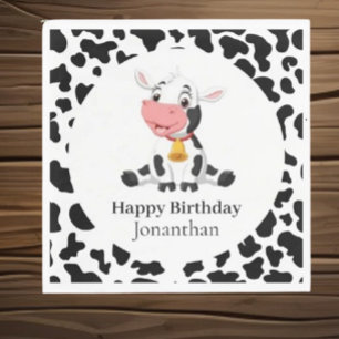 Cow Child's Birthday Napkins