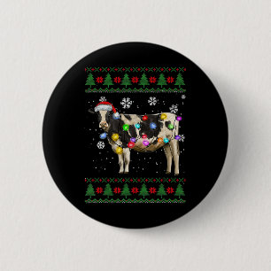 Cow Christmas  Button