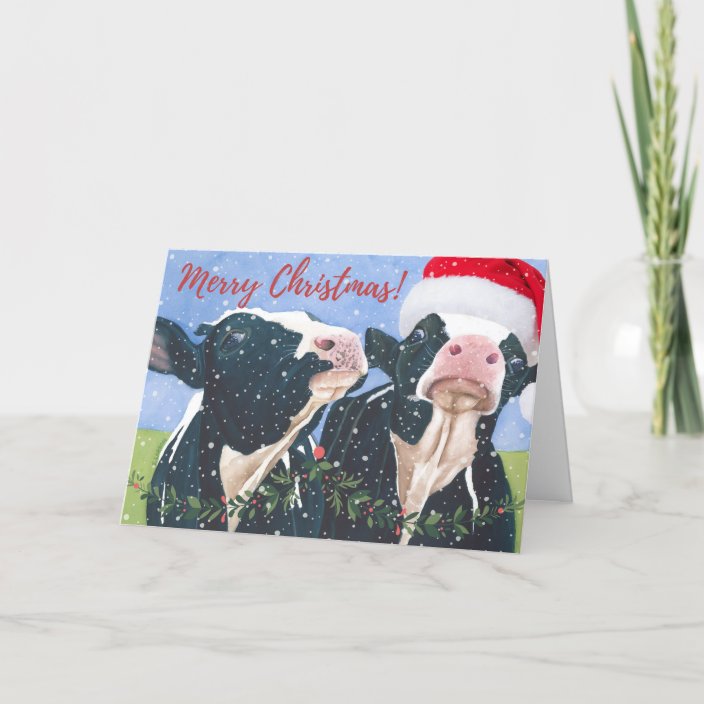 Cow Christmas cards | Zazzle.com
