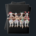 Cow Christmas Cow Lover Gift Holiday Farm  Wrapping Paper Sheets<br><div class="desc">Cow Christmas Cow Lover Gift Holiday Farm</div>