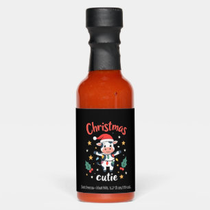 Cow Christmas Cutie Cows Christmas T-Shirt (1) Hot Sauces