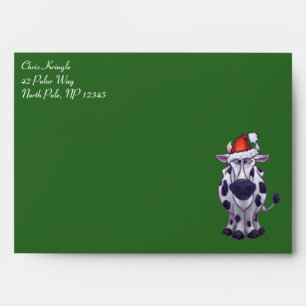 Cow Christmas Envelope