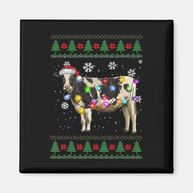 Cow Christmas  Magnet (Front)