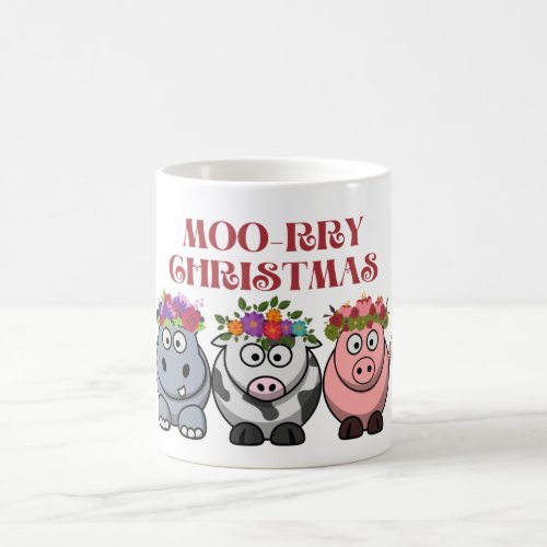 COW CHRISTMAS MERRY CHRISTMAS XMAS COFFEE MUG