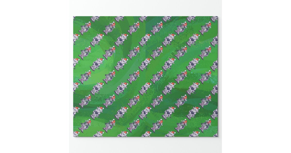 Christmas Dark Green Parchment Holiday Background Wrapping Paper, Zazzle
