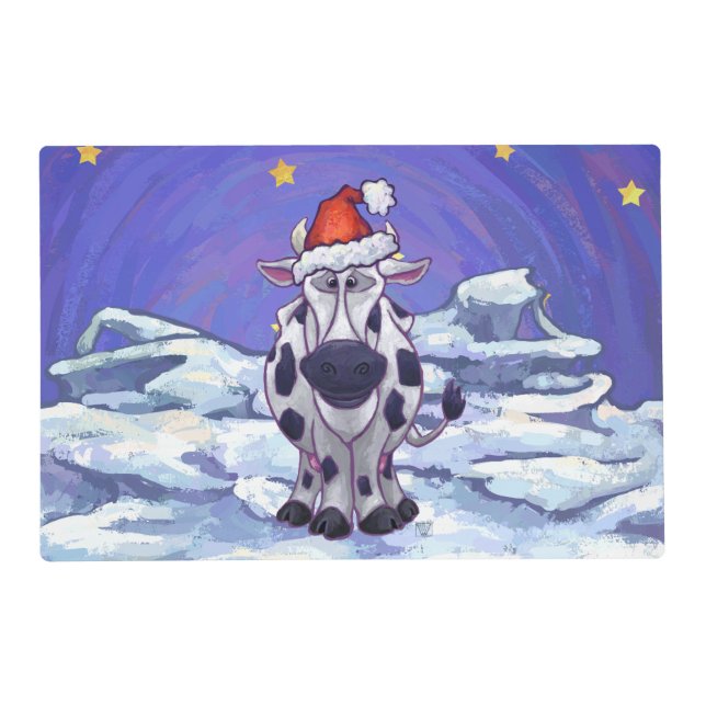 Cow Christmas Placemat (Front)