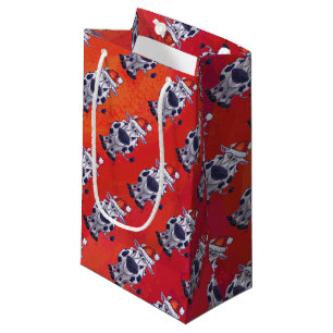 Cow Christmas Small Gift Bag
