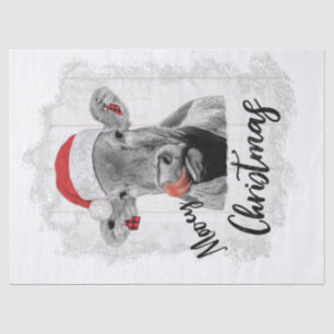 Cow Christmas Watercolor Tissue Paper