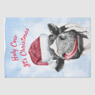 Cow Christmas Watercolor Tissue Paper