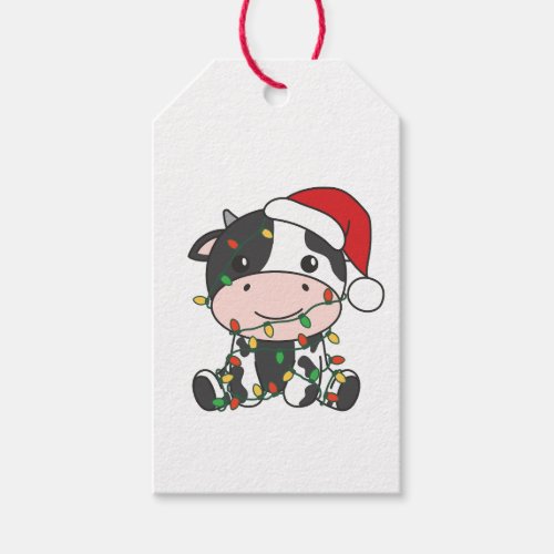 Cow Christmas Winter Animals Holiday Cows Gift Tags