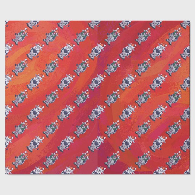 Cow Christmas Wrapping Paper (Seam)