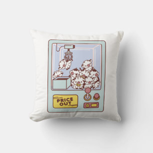COW CLAW MACHINE THROW PILLOW