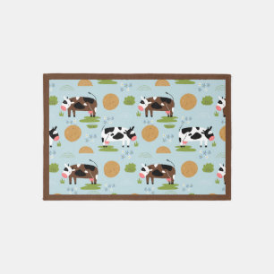 Cow Country - Whimsical Grazing Cows Rug